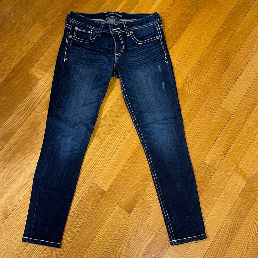 Express Stella low rise skinny jeans size 4S